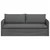 Sofa Tamno siva 196 x 82 x 85 cm tkanina