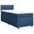 Vidaxl Box spring postelja z vzmetnico modra 80x200 cm blago