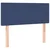 Vidaxl Box spring postelja z vzmetnico LED modra 90x200 cm blago