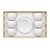AMC Home Set šolja Diamond, 6 komada, Belo-zlatni