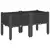 Vrtna sadilica s nogama crna 80 x 40 x 42 cm PP
