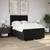 Vidaxl Box spring postelja z vzmetnico črna 160x200 cm blago