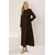 Trendyol Modest Ženska haljina Tctss25Eb00096, Smeđa