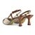 Mona shoes Ženske sandale na štiklu, Krem-braon