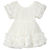 dolly by le petit tom® haljinica frilly off-white