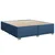 Vidaxl Box spring postelja z vzmetnico modra 180x200 cm blago