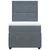 Vidaxl Box spring postelja z vzmetnico temno siv 90x190 cm žamet