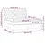 Vidaxl Box spring postelja z vzmetnico modra 160x200 cm blago