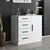 Hanah Home Komoda Kale 90x47x85cm Bela