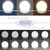 Vidaxl LED Set za ličenje 2 szt. Črna Orehovina Konstruiran les