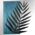 Hoja de Arte -1 - Blue, Black BlueBlack Decorative Wooden Wall Accessory