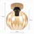 BRILAGI - LED plafonsko svetlo R GLASS 1xE27/60W/230V O 18 cm hrast/zadimljeno bež