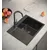 MASTER  Korito za sudoper sa baterijom 78x50x20cm SUS304 D7850H-B crno