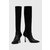 Čizme Karl Lagerfeld PANDARA II za žene, boja: crna, s tankom potpeticom, KL31376F