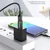 OTG adapter Techsuit HyperPort A2 USB-A v USB-C 5Gbps, 6A, 120W - oranžen