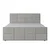Livetastic BOXSPRING POSTELJA 180 cm  x 200 cm , kovina, umetna masa, tekstil, karton, leseni material svetlo siva