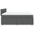 Vidaxl Box spring postelja z vzmetnico temno siva 180x200 cm blago
