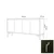 Wallity Komoda PEETA 140x94x40cm Crno-Bela