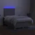 Vidaxl Box spring postelja z vzmetnico LED sv. siva 120x190 cm blago