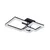 Rabalux LED Luster Amilia, 22W, DIP Switch, 47x47cm, Crni