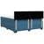 Vidaxl Box spring postelja z vzmetnico modra 180x200 cm žamet
