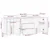 Set ormarića za kupaonicu 3 pcs Siva i zlatna 180 x 33 x 75 cm