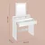 Songmics Toaletna mizica 40x80x145 cm bela
