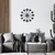 WALLXPERT Dekorativni metalni zidni sat Enzoclock S014 black
