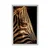Plakat portret zebre - 40x60 silver