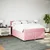 Vidaxl Box spring postelja z vzmetnico roza 160x200 cm žamet