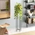 Aberto Design Dekorativna saksija GED-024-B, 108 cm, O 20 cm ,, Crno-terakota