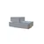 Hanah Home noćni ormarić Kayra, 70 cm, beli