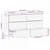 Kreveta 2 pcs Bijelo 120 x 33,5 x 75 cm masivno drvo manga