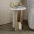 Hanah Home HANAH HOME Luna - White, Oak pomožna miza, (20802690)