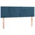 Vidaxl Box spring postelja z vzmetnico temno modra 140x200 cm žamet