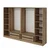 Hanah home Ormar Kale 270x190x52cm Bež
