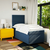 VIDAXL Box spring postelja z vzmetnico modra 90x190 cm blago