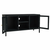 TV ormarić crni 105 x 35 x 52 cm od čelika i stakla