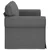 Vidaxl Kavč Temno siva 175 x 82 x 80 cm blago