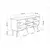 Hanah Home Konzola Vina, 170x82,5x45 cm, Orah