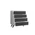 Hanah Home Komoda Suvera 70x86x40cm Belo-Antracit