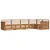 Set vanjskih sofa 5 kom. Prirodna
