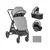 Kikka Boo Kolica Ava 3in1 set sa I-SIZE auto sedištem i tvrdom korpom Grey