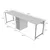 Nordure Radni sto 240x74x60?cm Bež-Crni