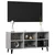 TV ormarić s metalnim nogama siva boja betona 103,5x30x50 cm