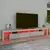 TV ormarić s LED svjetlima siva boja betona 260x36,5x40 cm