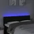 LED uzglavlje crno 144 x 7 x 78/88 cm od tkanine
