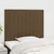 Vidaxl Vzglavje postelje temno rjavo 100x5x118/128 cm blago
