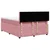 Vidaxl Box spring postelja z vzmetnico roza 140x190 cm žamet