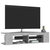 TV ormarić s LED svjetlima siva boja betona 135 x 39 x 30 cm